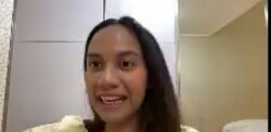Lady Diandra, dalam webinar dampak corona terhadap pengusaha muda di Indonesia, dalam tangkapan layar. (Foto: VOA/Petrus Riski)