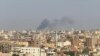 This grab from video shows smoke rising over Khartoum, Sudan, Sept. 26, 2024, after Sudan’s military started an operation to take areas of the capital from its rival, the paramilitary Rapid Support Forces. 