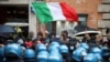 Rome Restaurants and Other Small Businesses Protest COVID-19 Restrictions 