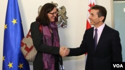 ევროკომისარ მალმსტრომისა და პრემიერ ივანიშვილის შეხვედრა თბილისში 