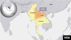 Golden Triangle region of South East Asia