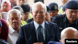Mantan Perdana Menteri Malaysia Najib Razak di Kuala Lumpur, Malaysia, 4 Oktober 2018.