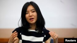 세계적으로 인기를 끌고 있는 강연 행사인 테드(TED) 무대에서 강연한 탈북자 이현서 씨. (자료사진)