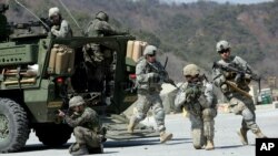 지난 2015년 3월 한국 포천의 미군 로드리게즈 사격장에서 미한 연합훈련을 실시했다. (자료사진)