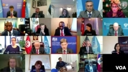 The U.N. Security Council holds a meeting via video conference to discuss political instability in Haiti, Feb. 22, 2021. (Photo: UNSC)
