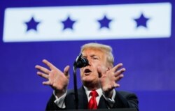 U.S. President Donald Trump delivers an "Address to Young Americans" at the Dream City Church in Phoenix, Arizona, June 23, 2020.