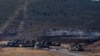 Tank-tank militer Turki disiagakan di dekat perbatasan Suriah 9 Oktober lalu (foto: dok). 