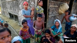 Warga Muslim Rohingya di kamp pengungsi di luar kota Sittwe, Myanmar. (Foto: Dok)