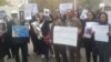 برگزاری تجمع اعتراضی در مقابل زندان اوین 