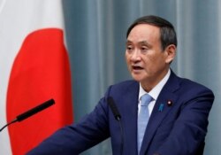 스가 요시히데 일본 관방장관.