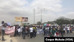 Manifestação contra desemprego em Luanda, Angola, 26 setembro 2020