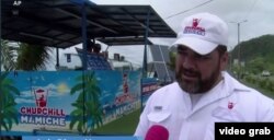 Luis Diego Vazquez, Pemilik Toko Es Krim Mamiche (Foto: Videograb/Kevin Enoch report)