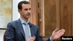 Syria's President Bashar al-Assad is interviewed Feb. 10, 2017, in Syria. 