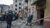 Aftermath of a Russian missile strike in Kramatorsk