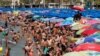 People cool off at the beach during the heatwave in the southeastern coastal town of Benidorm, Spain, August 2, 2018. 