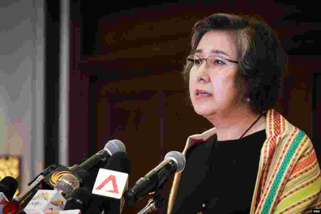 မြန်မာနိုင်ငံဆိုင်ရာ ကုလသမဂ္ဂ လူ့အခွင့်အရေးအထူးကိုယ်စားလှယ် Dr.Yanghee Lee သတင်းစာရှင်းလင်းပွဲ