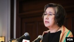 မြန်မာနိုင်ငံဆိုင်ရာ ကုလသမဂ္ဂ လူ့အခွင့်အရေးအထူးကိုယ်စားလှယ် Dr.Yanghee Lee သတင်းစာရှင်းလင်းပွဲ သတင်းဓာတ်ပုံများ