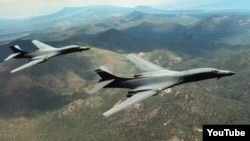 미군의 B-1 폭격기. 