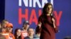 Kandidat presiden dari Partai Republik, mantan Duta Besar PBB Nikki Haley berbicara di acara kampanye, 27 Januari 2024. (Foto: AP/Matt Kelley)