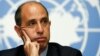 Special Rapporteur Tomas Ojea Quintana addresses human rights in North Korea during a news conference after his report to the Human Rights Council at the United Nations in Geneva, March 13, 2017. 