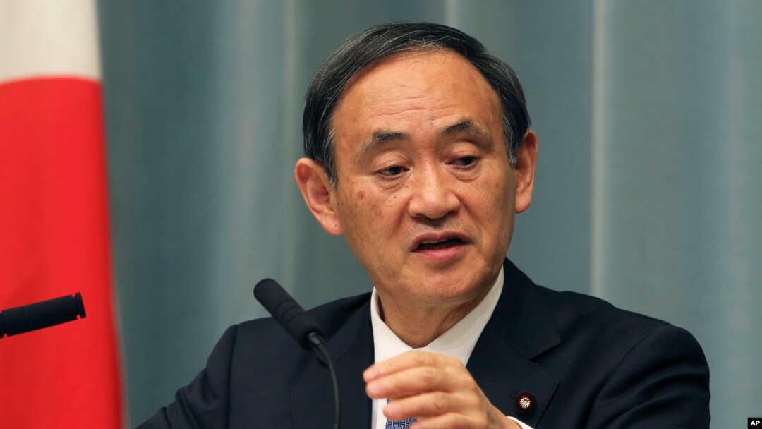 日本官房長官菅義偉在。（資料圖片）