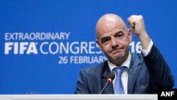 جيانی اينفانتينو، دبير کل پیشین فدراسيون فوتبال اروپا، يوفا، روز جمعه هفتم اسفند ماه برای رياست فیفا انتخاب شد