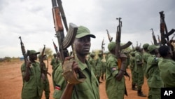 Tentara pemberontak di Sudan Selatan (foto: dok). 