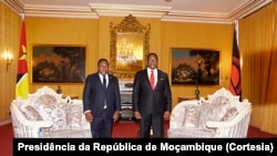 Presidentes Filipe Nyusi e Lazarus Chakwera