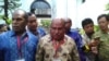 Gubernur Papua Lukas Enembe di Komples Istana Kepresidenan, Kamis 25 Januari 2018. (Foto:VOA/ Andylala)