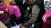 Archbishop Emeritus Desmond Tutu casts his vote during local government elections in Milnerton, Cape Town, South Africa, Aug. 3, 2016.