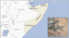 Map of Puntland region of Somalia