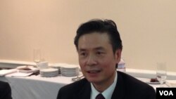 台灣駐美代表金溥聰 (美國之音鍾辰芳拍攝)