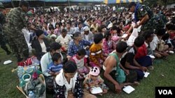 Para pengungsi perempuan etnis Kachin di Birma. Militer Birma dituduh menggunakan pemerkosaan sebagai senjata perang melawan pemberontak Kachin.