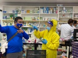 Apotik yang digerebek di kawasan Clark Freeport dan Zona Ekonomi Khusus barat laut Manila, 19 Mei 2020. (CIDG Regional Field Units 3 via AP).