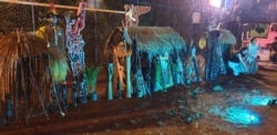 Sejumlah kerajinan yang dipamerkan dalam festival.