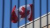 The Canadian national flag flies above the Canadian embassy in Beijing, China, Jan. 15, 2019. 