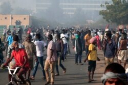 Sudanese protesters demonstrate against the Oct. 25 coup, in Khartoum, on Jan. 2, 2022.