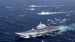 中國航空母艦遼寧號編隊駛過台灣東北海域