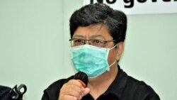 香港記者協會主席楊健興。(美國之音 湯惠芸 拍攝)