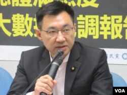 台灣在野黨國民黨立委江啟臣(美國之音張永泰拍攝)
