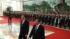 2019年1月22日，柬埔寨首相洪森與中國總理李克強在北京人民大會堂舉行的歡迎儀式上。