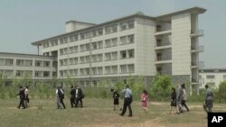 지난 2014년 5월 촬영한 영상 속 평양과기대 건물. 북한은 3일 이 학교 교수인 한국계 미국인 김상덕(토니 김) 씨의 억류 사실을 확인하고, '적대적 범죄' 행위로 조사 중이라고 밝혔다.