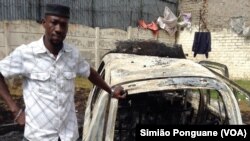 Obian Kenneth, imigrante nigeriano, teve carro queimado, Rosenttenville
