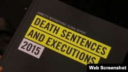 國際特赦組織公佈2015年報告。