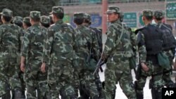 新疆地區武警巡邏警戒升級
