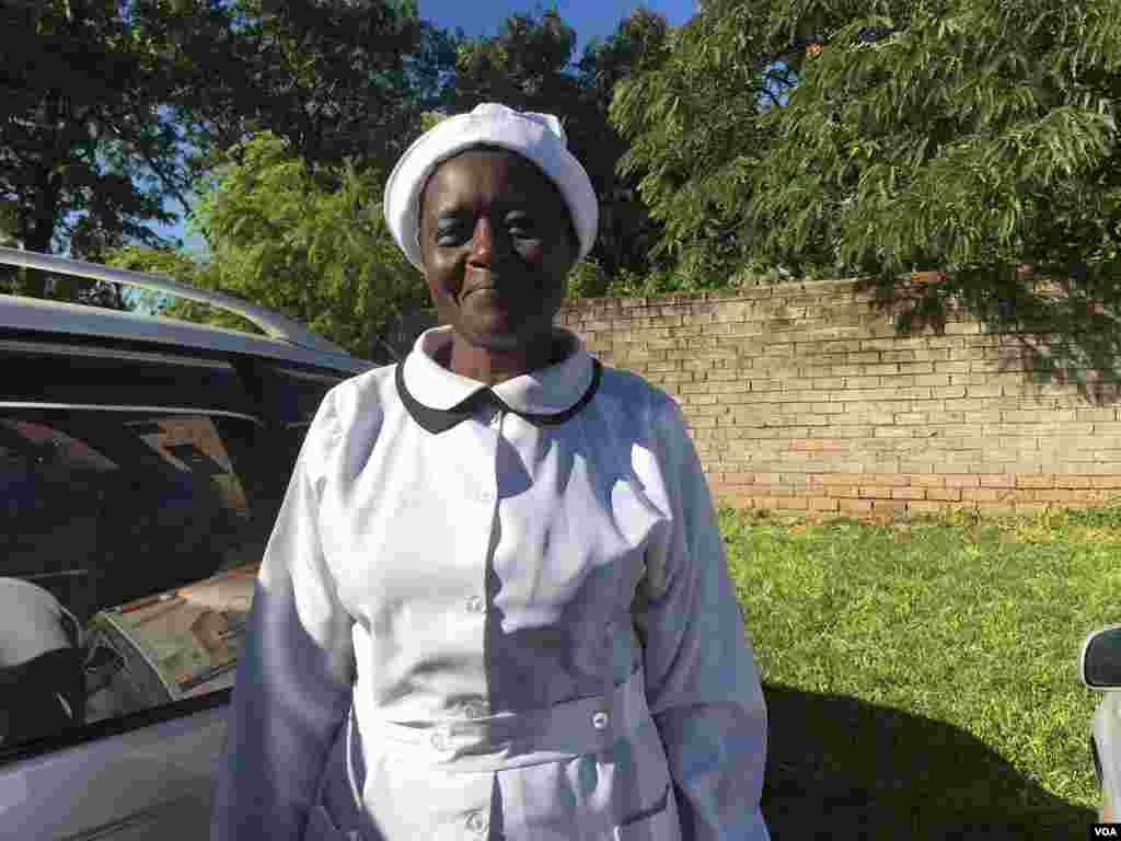 One of the people at Oliver Mtukudzi's funeral wake.