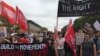 Video, Photos: VOA Reports on Competing Boston Rallies