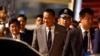 นายเศรษฐา ทวีสิน นายกรัฐมนตรีไทย เดินทางถึงกรุงปักกิ่ง เพื่อร่วมเวทีประชุมหนึ่งแถบหนึ่งเส้นทาง เมื่อ 16 ตุลาคม 2023 (ที่มา: Pool/AFP)