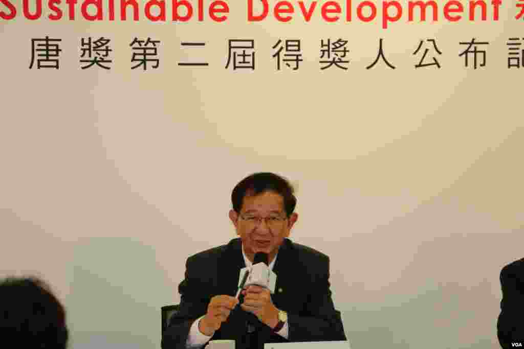 诺贝尔化学奖获得者、台湾前中央研究院院长李远哲(美国之音齐勇明拍摄)