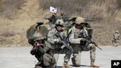 美韓軍演中的美軍(資料圖片)
